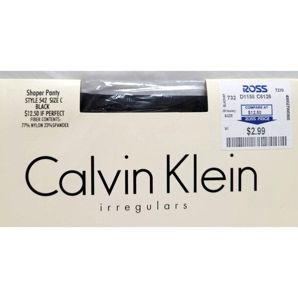 Vintage Lot of 4 Calvin Klein Irregulars Pantyhose Size C/C-3 Tan Black NOS - Picture 8 of 10